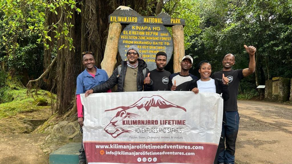 Kilimanjaro Climb Via  Marangu Route 6 Days
